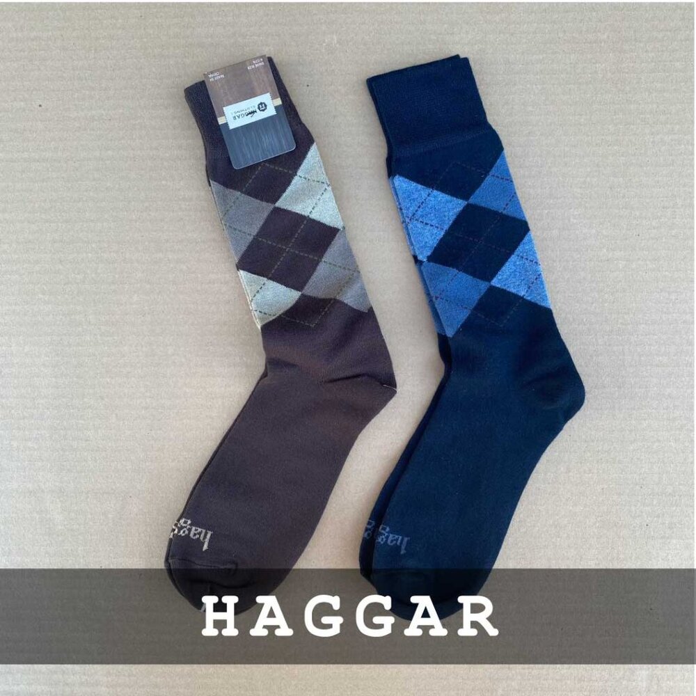 Haggar - Dress Socks - Argyle Bundle - New